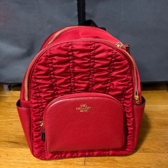 Coach red backpack - Picture 1 of 7